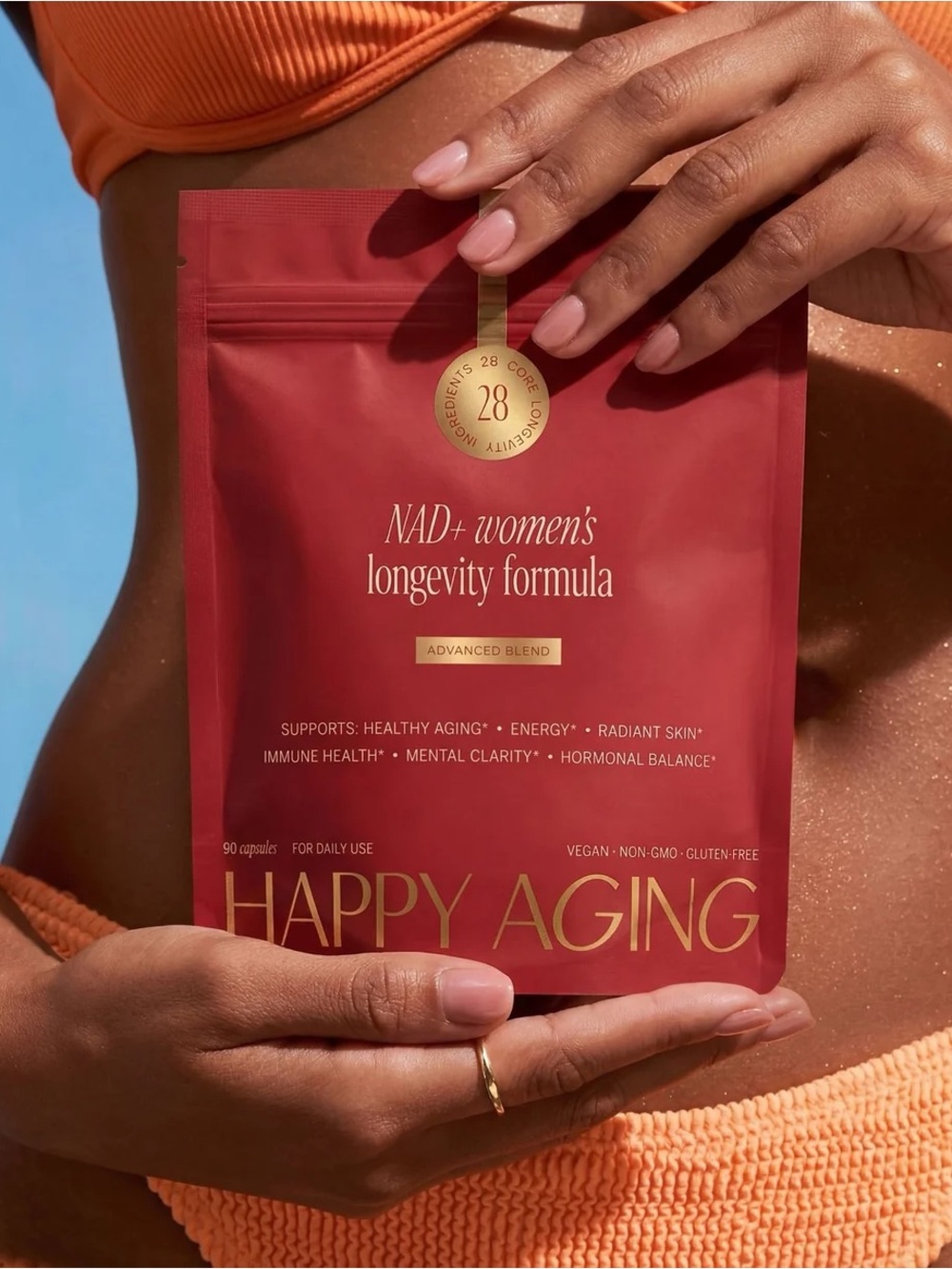 NAD+ Women's Longevity Formula - Red